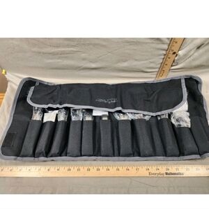 NEW Wolfgang Puck 10 Piece Garnishing Set Black Nylon Roll Case